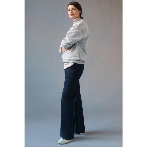 Anthropologie Maeve The Naomi Wide-Leg Pants Navy Size 2 tall - Picture 7 of 7